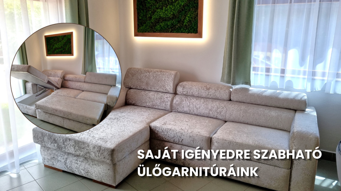 Saját igényre szabható ülőgarnitúra