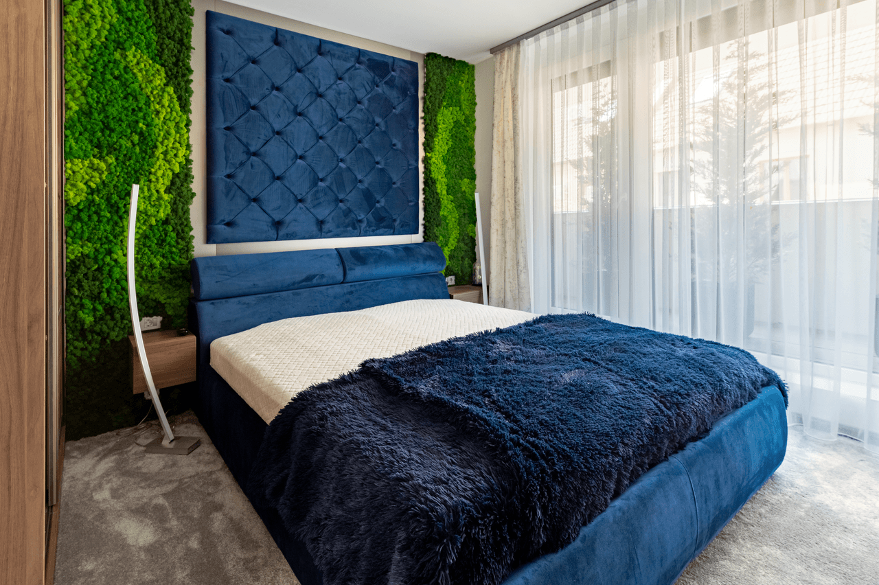 egyedileg kialakított hálószoba