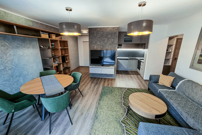 belsőépítész referencia: nappali konyha