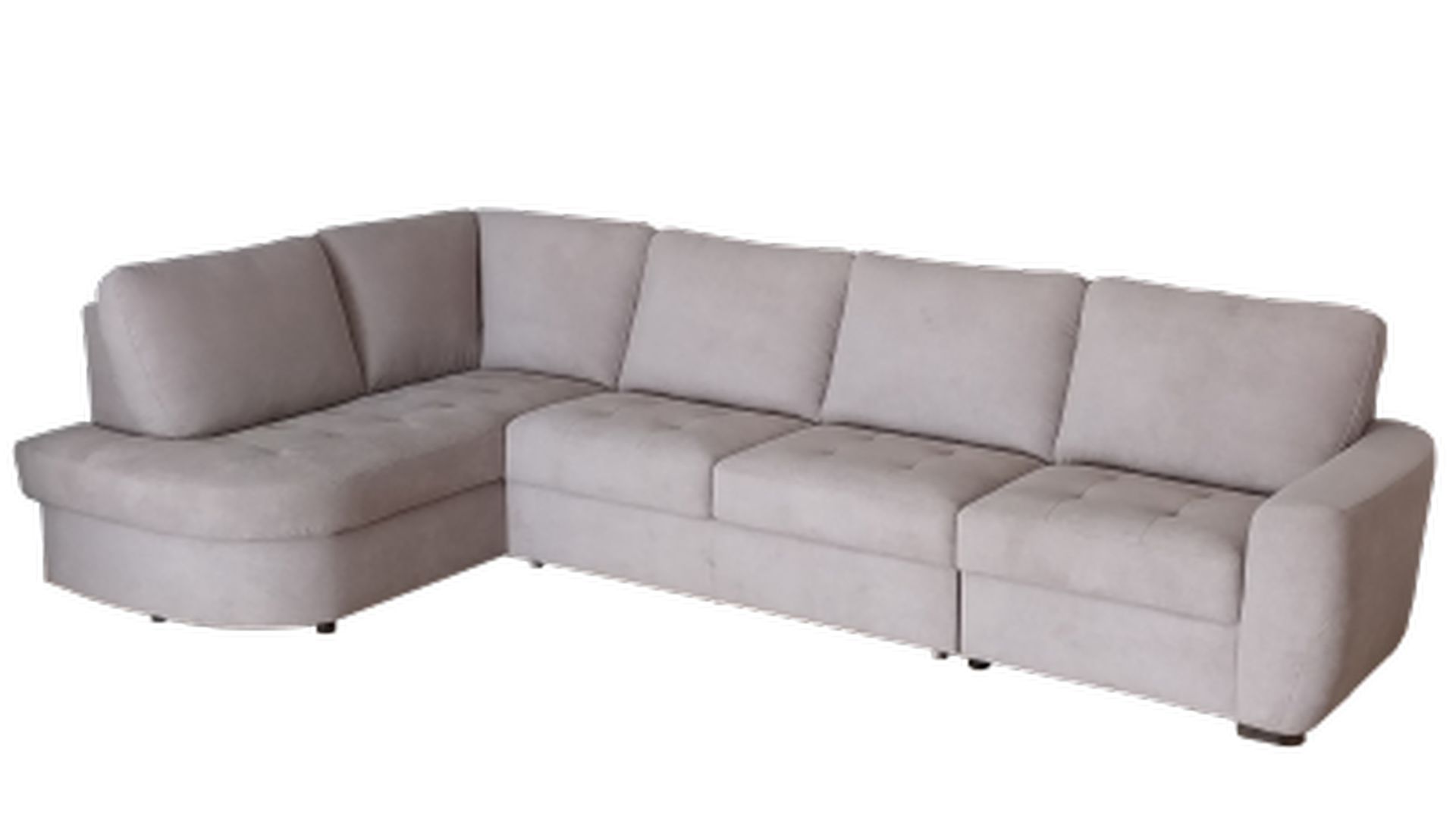 Hajdúböszörményi bemutatóterem L alakú elemes ülőgarnitúra